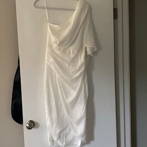 White One sleeve dress